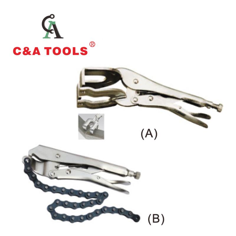 Locking Pliers (A:R-4 TYPE; B:Machine TYPE)