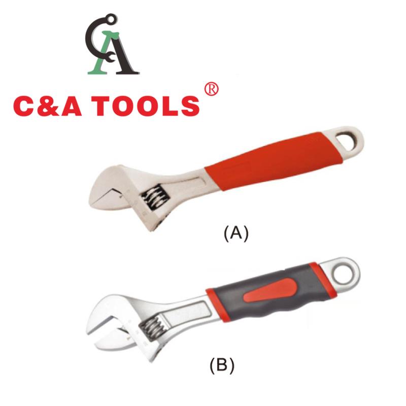 Adjustable Wrench with Plastic Handle