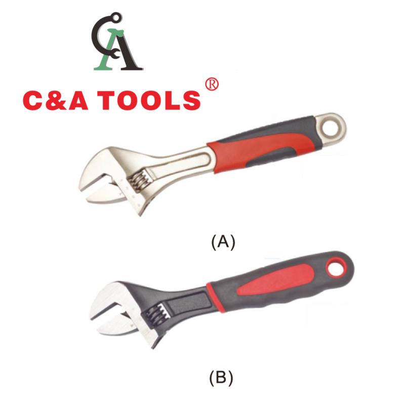 Adjustable Wrench with Plastic Handle