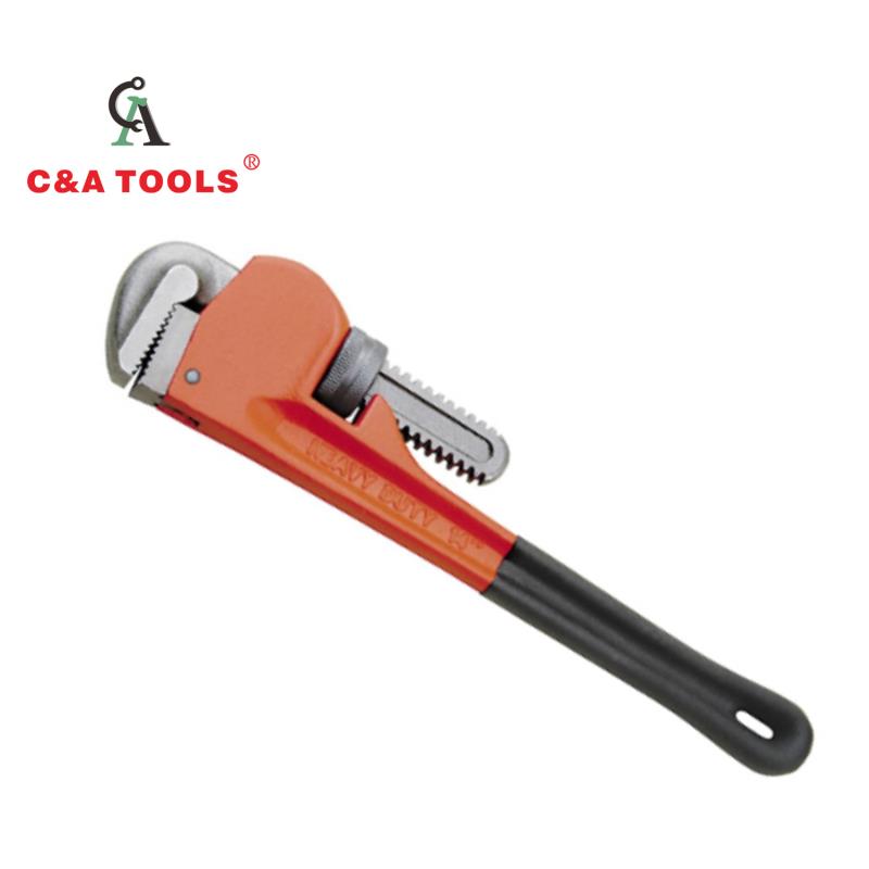 American Heavy Duty Pipe Wrench Dipped Handle