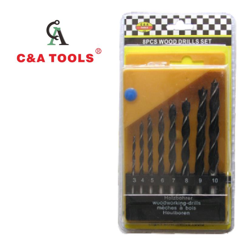 8 pcs Wood Drills Set