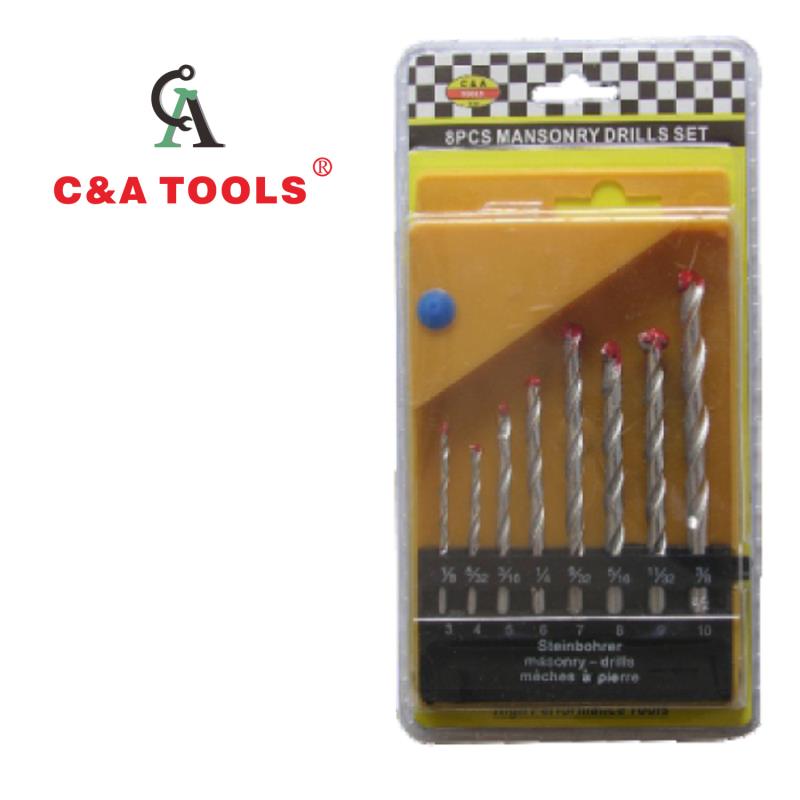 8 pcs Masonry Drills Set