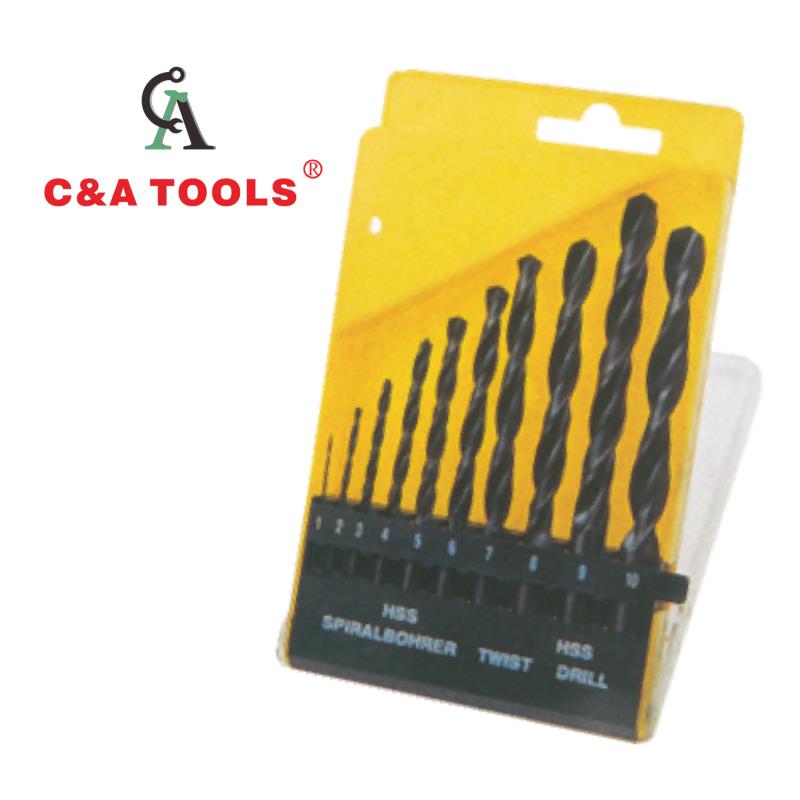 10pcs Twist Drills Set