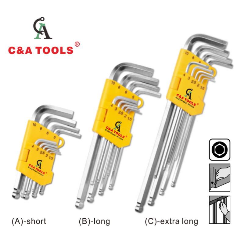 9PC Ball Point Hex Key Set