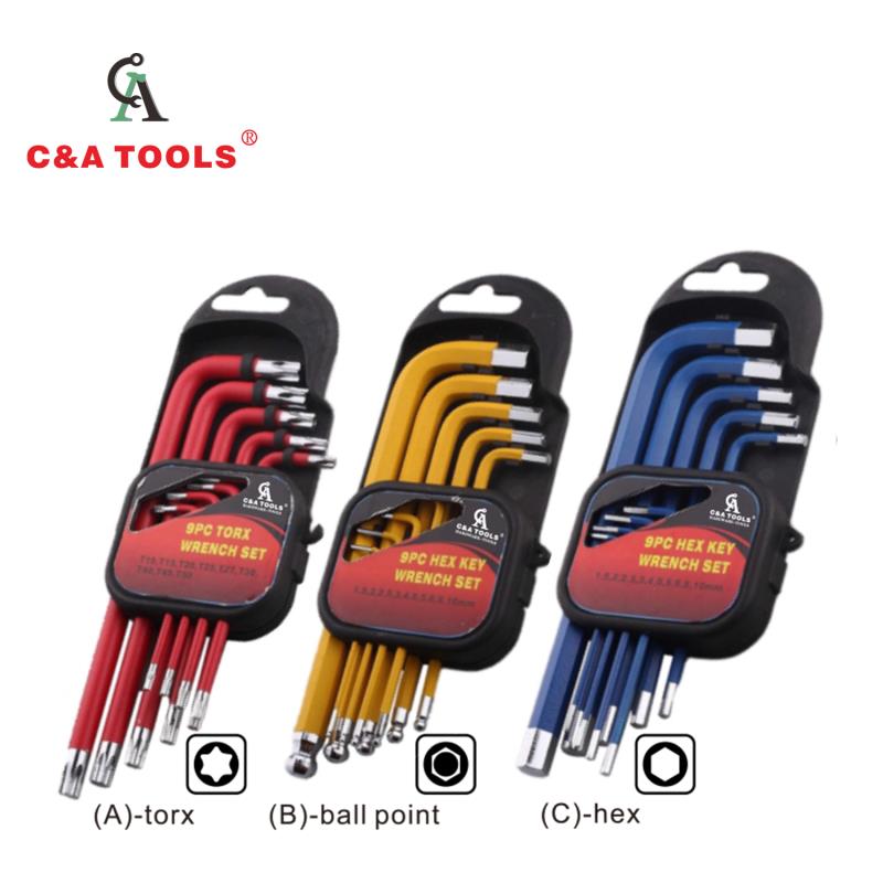 9PC Ball Point /Torx Hex Key Set