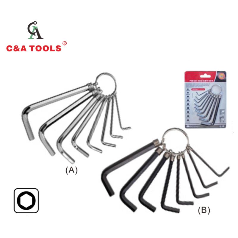 8PC Elastic Ring Hex Key Wrench Set