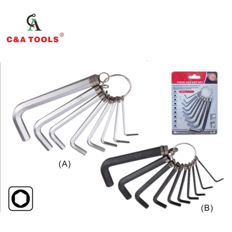 10PC Elastic Ring Hex Key Wrench Set