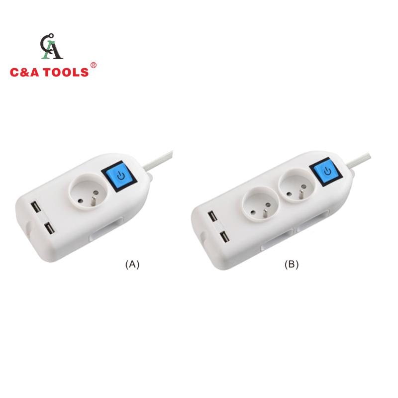 French Type Socket with USB